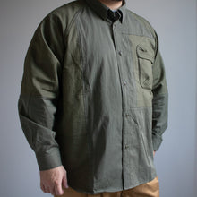 画像をギャラリービューアに読み込む, PATCHWORK RAGLAN SHIRTS - OLIVE -