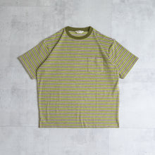 画像をギャラリービューアに読み込む, TOWN CRAFT HEAVY PILE BORDER TEE グリーン パイルTシャツ 大きいサイズ ビッグサイズ 大きいサイズメンズ テングストア大阪