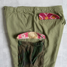画像をギャラリービューアに読み込む, MAN PATCHWORK SHORT CARGO PANTS ショートカーゴパンツ カーキ 大きいサイズ ビッグサイズ 大きいサイズメンズ テングストア大阪