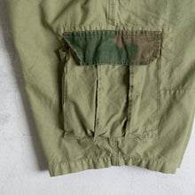 画像をギャラリービューアに読み込む, MAN PATCHWORK SHORT CARGO PANTS ショートカーゴパンツ カーキ 大きいサイズ ビッグサイズ 大きいサイズメンズ テングストア大阪