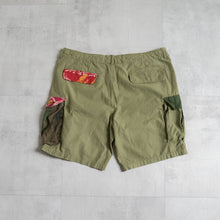 画像をギャラリービューアに読み込む, MAN PATCHWORK SHORT CARGO PANTS ショートカーゴパンツ カーキ 大きいサイズ ビッグサイズ 大きいサイズメンズ テングストア大阪