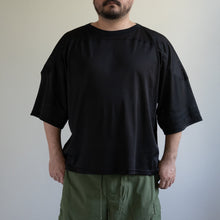 画像をギャラリービューアに読み込む, テングストア大阪 LACMESH FOOTBALL BIG TEE ブラック メッシュTシャツ 大きいサイズメンズ テングストア大阪