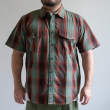 画像をギャラリービューアに読み込む, FILSON WASHED S/S FEARHER CLOTH SHIRT チェック柄 半袖シャツ ビッグサイズ 大きいサイズ メンズファッション