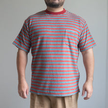 画像をギャラリービューアに読み込む, TOWN CRAFT HEAVY PILE BORDER TEE ワイン パイルTシャツ 大きいサイズ ビッグサイズ 大きいサイズメンズ テングストア大阪