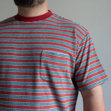 画像をギャラリービューアに読み込む, TOWN CRAFT HEAVY PILE BORDER TEE ワイン パイルTシャツ 大きいサイズ ビッグサイズ 大きいサイズメンズ テングストア大阪