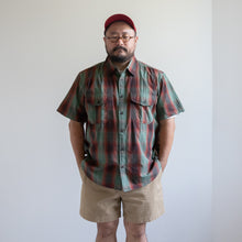 画像をギャラリービューアに読み込む, FILSON WASHED S/S FEARHER CLOTH SHIRT 半袖シャツ ビッグサイズ 大きいサイズ メンズ