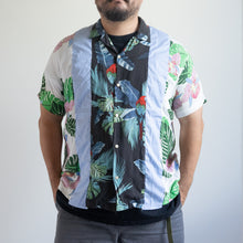 Load image into Gallery viewer, LIGHT ON THE ANTI CITY REMAKE SHIRTS LACオリジナルリメイクシャツ パッチワークシャツ 大きいサイズ ビッグサイズ 大きいいサイズメンズ テングストア大阪