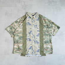 Load image into Gallery viewer, LIGHT ON THE ANTI CITY REMAKE SHIRTS LACオリジナルリメイクシャツ パッチワークシャツ 大きいサイズ ビッグサイズ 大きいいサイズメンズ テングストア大阪