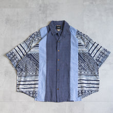 画像をギャラリービューアに読み込む, LIGHT ON THE ANTI CITY REMAKE SHIRTS LACオリジナルリメイクシャツ パッチワークシャツ 大きいサイズ ビッグサイズ 大きいいサイズメンズ テングストア大阪