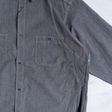 画像をギャラリービューアに読み込む, NIGEL CABOURN NEW MEDICAL SHIRT チャコールグレイ シャツ 大きいサイズ メンズ テングストア大阪