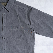 画像をギャラリービューアに読み込む, NIGEL CABOURN NEW MEDICAL SHIRT チャコールグレイ シャツ 大きいサイズ メンズ テングストア大阪