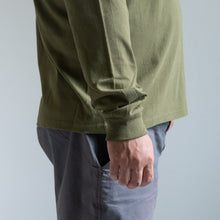 Load image into Gallery viewer, EMB LOGO LS TEE -OLIVE-