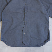 画像をギャラリービューアに読み込む, NIGEL CABOURN BRITISH OFFICERS SHIRT ネイビー シャツ 大きいサイズ メンズ テングストア大阪