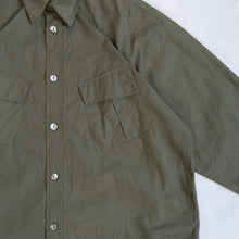 画像をギャラリービューアに読み込む, FUJITO A/W FATIGUE SHIRT カーキ 大きいサイズ メンズ シャツ テングストア大阪