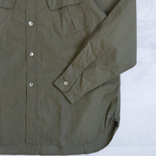 画像をギャラリービューアに読み込む, FUJITO A/W FATIGUE SHIRT カーキ 大きいサイズ メンズ シャツ テングストア大阪