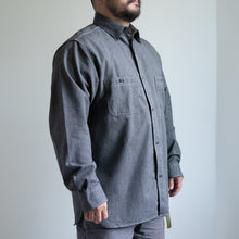 画像をギャラリービューアに読み込む, NIGEL CABOURN NEW MEDICAL SHIRT チャコールグレイ シャツ 大きいサイズ メンズ テングストア大阪