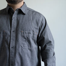 画像をギャラリービューアに読み込む, NIGEL CABOURN NEW MEDICAL SHIRT チャコールグレイ シャツ 大きいサイズ メンズ テングストア大阪