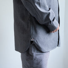 画像をギャラリービューアに読み込む, NIGEL CABOURN NEW MEDICAL SHIRT チャコールグレイ シャツ 大きいサイズ メンズ テングストア大阪