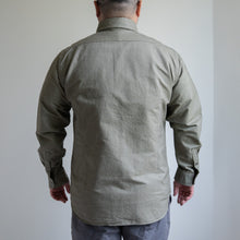 画像をギャラリービューアに読み込む, NIGEL CABOURN BRITISH OFFICERS SHIRT ダークグリーン シャツ 大きいサイズ メンズ テングストア大阪