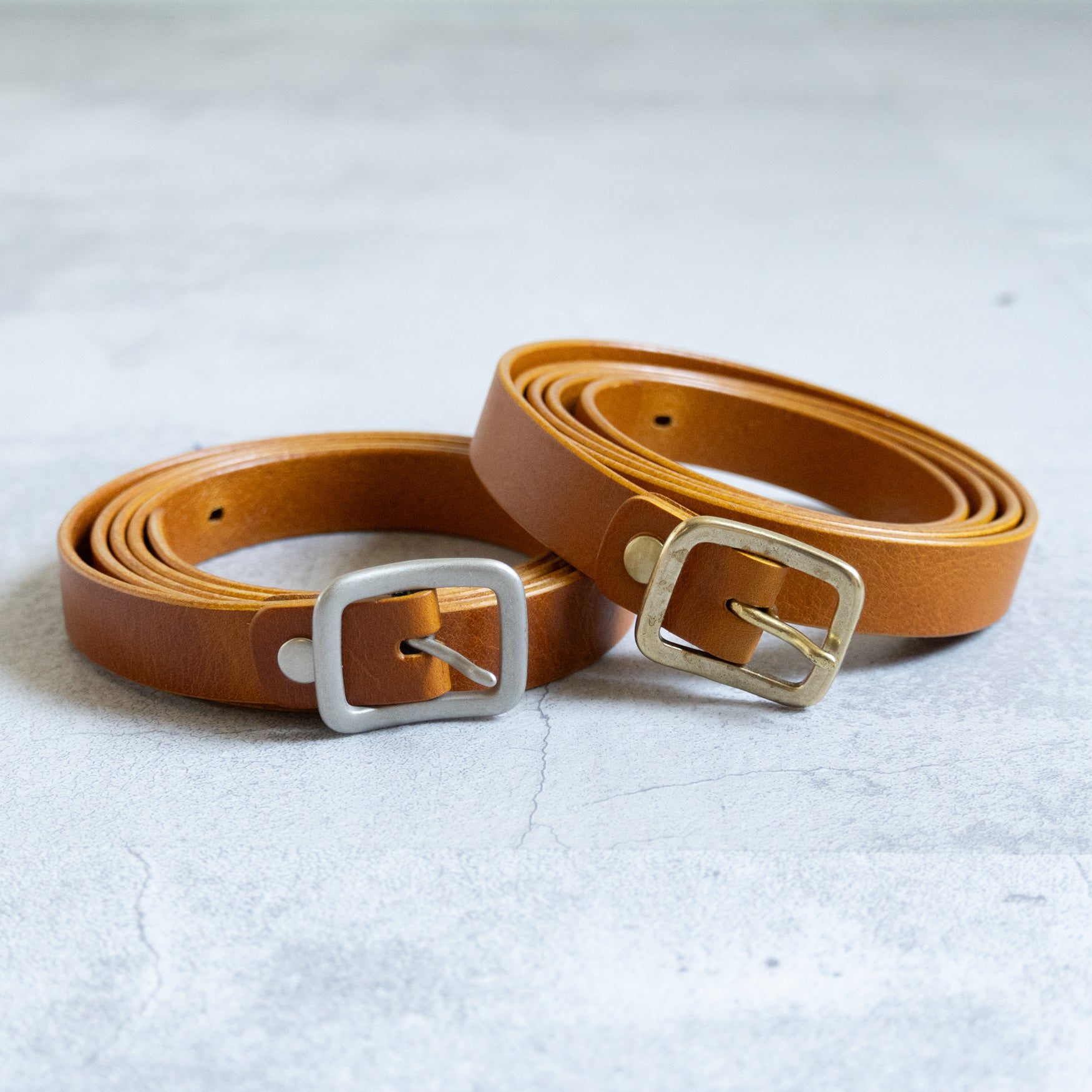 L'Adorable Calf Leather Belt in Camel