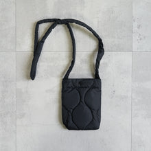 画像をギャラリービューアに読み込む, MILITARY CROSSBODY DOWN BAG - BLACK -