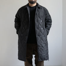 画像をギャラリービューアに読み込む, MILITARY W BREASTED LONG DOWN - BLACK -