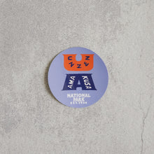 Load image into Gallery viewer, NATIONAL PARKS OF JAPAN STICKER - CIRCLE -