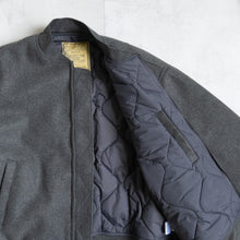 画像をギャラリービューアに読み込む, MELTON MA-1 JACKET  - GRAY -