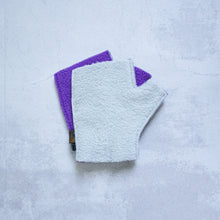 画像をギャラリービューアに読み込む, FLEECE R/GLOVE - LT.GY×PURPLE -