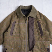 画像をギャラリービューアに読み込む, MOON TWEED 3 LAYERED JACKET - OLIVE -