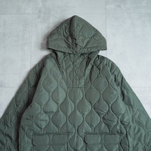 画像をギャラリービューアに読み込む, MILITARY PULL OVER DOWN HOODIE - OLIVE -