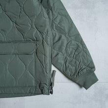 画像をギャラリービューアに読み込む, MILITARY PULL OVER DOWN HOODIE - OLIVE -