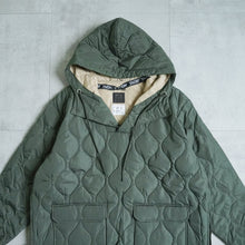 画像をギャラリービューアに読み込む, MILITARY PULL OVER DOWN HOODIE - OLIVE -