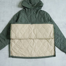 画像をギャラリービューアに読み込む, MILITARY PULL OVER DOWN HOODIE - OLIVE -
