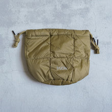 画像をギャラリービューアに読み込む, DRAWSTRING DOWN BAG - BEIGE -