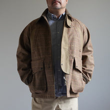 画像をギャラリービューアに読み込む, MOON TWEED 3 LAYERED JACKET - BROWN -