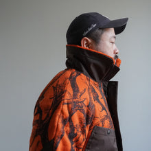 Load image into Gallery viewer, HORN TREE PRINT WOOL BOA JACKET - ORANGE -