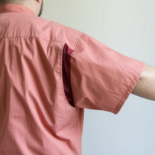 画像をギャラリービューアに読み込む, テングストア大阪 LAC VENTILATION S/S SHIRT  コーラル 大きめシャツ 半袖シャツ ビッグサイズ 大きいサイズメンズ