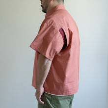 画像をギャラリービューアに読み込む, テングストア大阪 LAC VENTILATION S/S SHIRT  コーラル 大きめシャツ 半袖シャツ ビッグサイズ 大きいサイズメンズ
