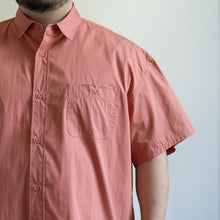 画像をギャラリービューアに読み込む, テングストア大阪 LAC VENTILATION S/S SHIRT  コーラル 大きめシャツ 半袖シャツ ビッグサイズ 大きいサイズメンズ