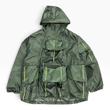 画像をギャラリービューアに読み込む, NORBIT - BACK PACK HOLDER HOODIE JACKET - GREEN