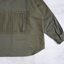 画像をギャラリービューアに読み込む, PATCHWORK RAGLAN SHIRTS - OLIVE -