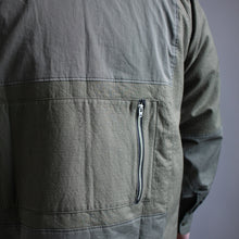 画像をギャラリービューアに読み込む, PATCHWORK RAGLAN SHIRTS - OLIVE -