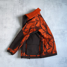 Load image into Gallery viewer, HORN TREE PRINT WOOL BOA JACKET - ORANGE -