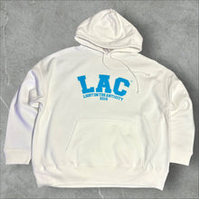 画像をギャラリービューアに読み込む, LAC - UNIVERSITY LOGO OVERSIZED HOODIE - WHITE
