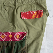 画像をギャラリービューアに読み込む, MAN PATCHWORK SHORT CARGO PANTS  (F)-GREEN -
