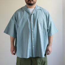 Load image into Gallery viewer, Cotton Linen Slab H/S Big Shirt -Blue-
