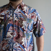 Load image into Gallery viewer, Printed Safari Shirts Tiger -Blue-
