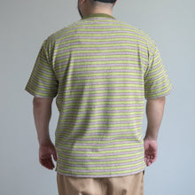 Load image into Gallery viewer, TOWN CRAFT HEAVY PILE BORDER TEE　グリーン　パイルTシャツ　大きいサイズ　ビッグサイズ　大きいサイズメンズ　テングストア大阪
