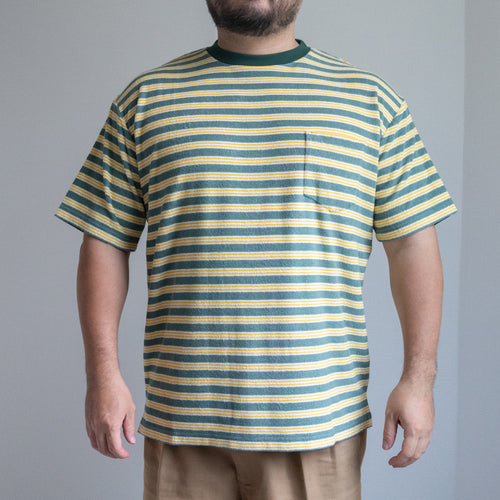 TOWN CRAFT HEAVY PILE BORDER TEE　パイルTシャツ　大きいサイズ　メンズファッション　テングストア大阪